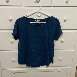 h&m basic blue tshirt